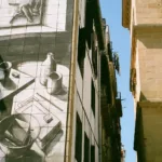 a mural on the side of a building